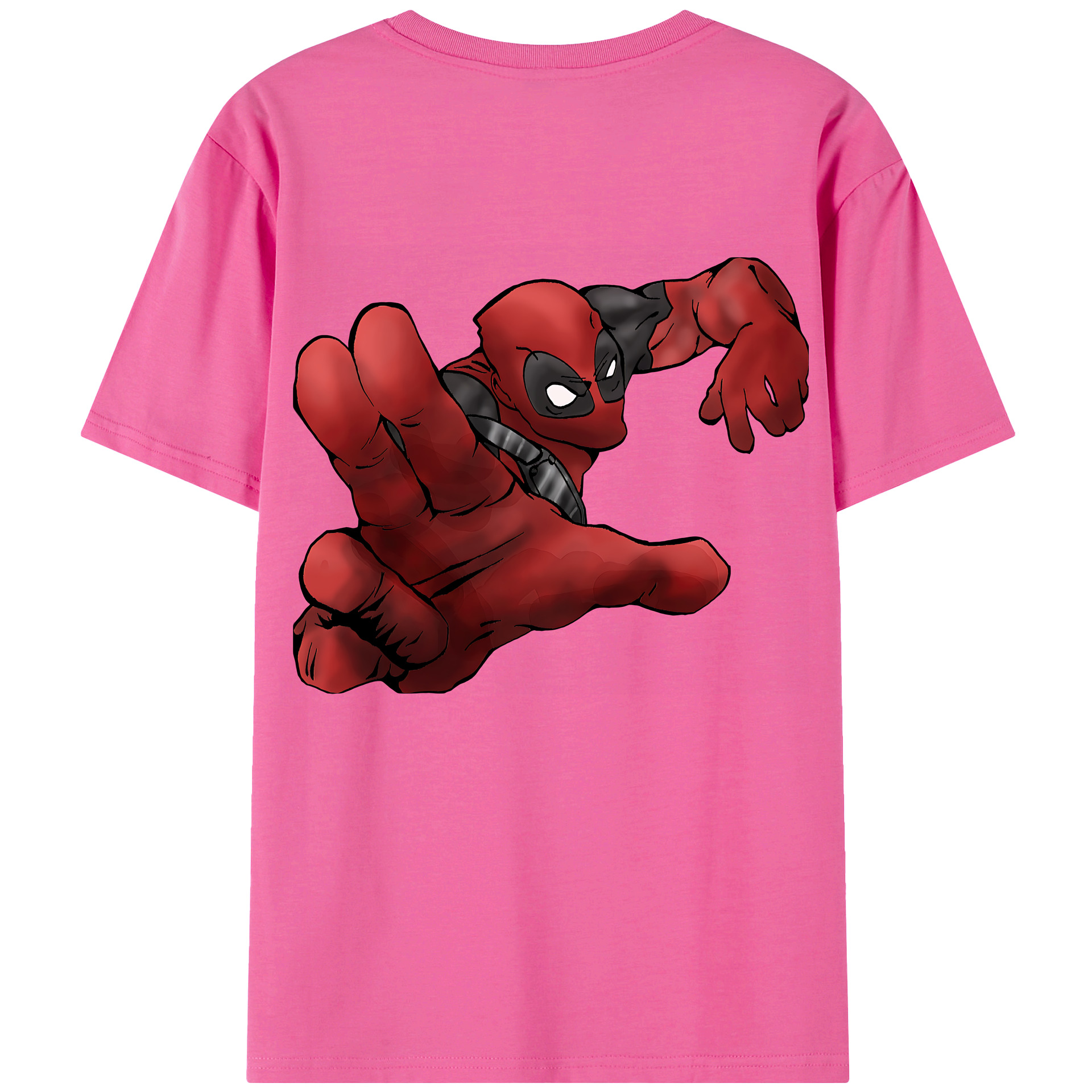 （画像用） Deadpool デッドプール レディース半袖Tシャツ(バックプリント)